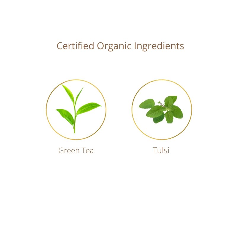 Buy Organic First Flush Tulsi Whole Leaf Green Tea | Shop Verified Sustainable Tea on Brown Living™