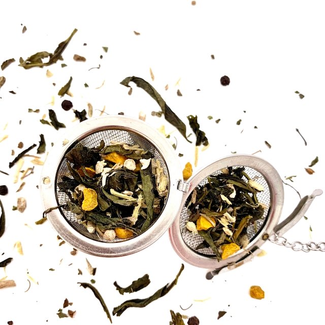Buy Handmade Organic Ashwagandha Tumeric Tulsi Green Tea | Shop Verified Sustainable Tea on Brown Living™