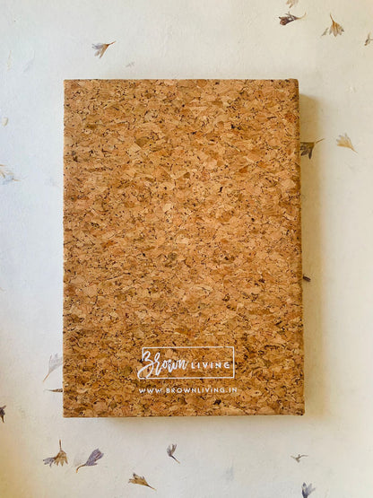 Handmade Cork Diary - A5 Journal - Blank Pages | Verified Sustainable by Brown Living™