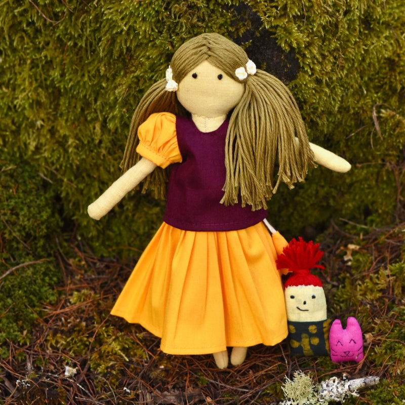 Buy Handmade Doll Set | Savita | Made of 100% cotton | Shop Verified Sustainable Products on Brown Living