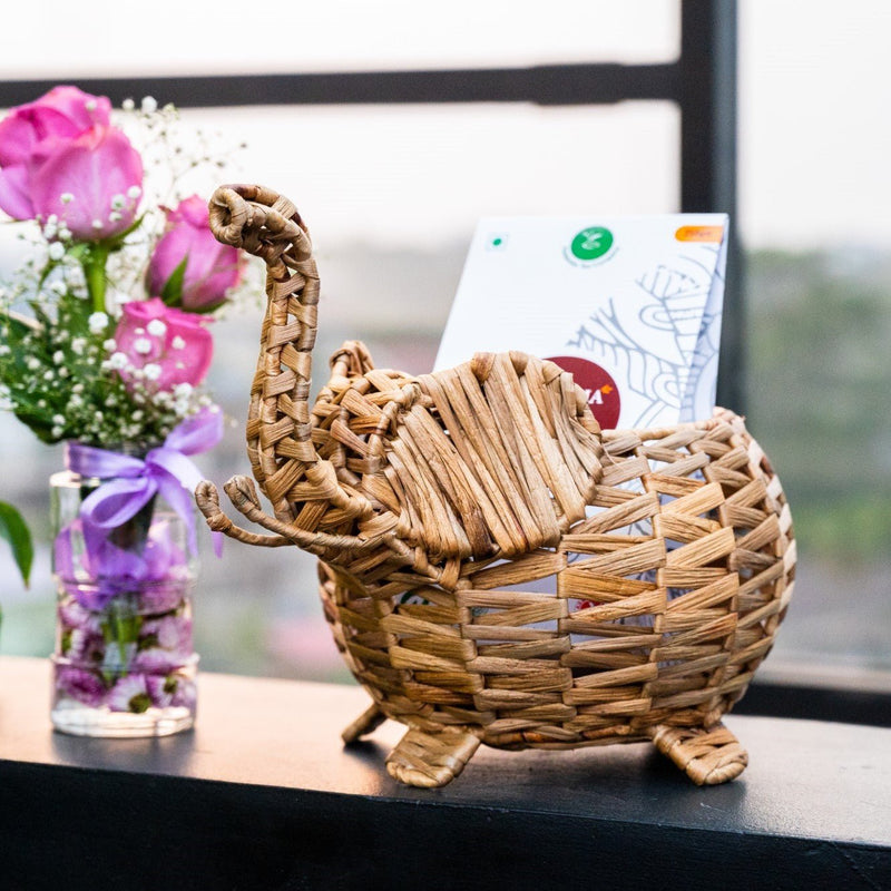 Handmade Elephant Basket | Verified Sustainable Baskets & Boxes on Brown Living™