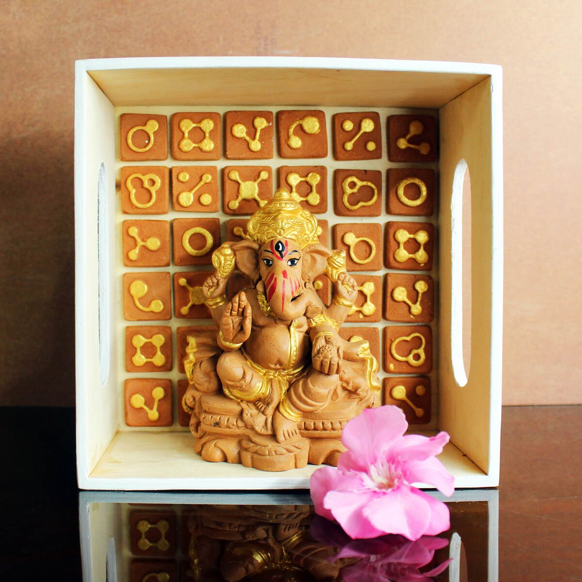 Handmade Ganpati Idol Small(S) | Verified Sustainable by Brown Living™