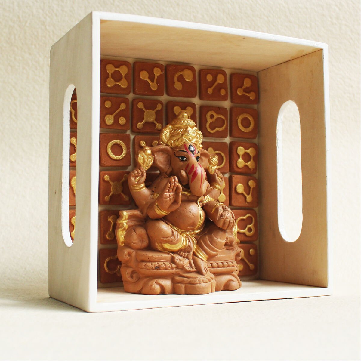 Handmade Ganpati Idol Small(S) | Verified Sustainable by Brown Living™