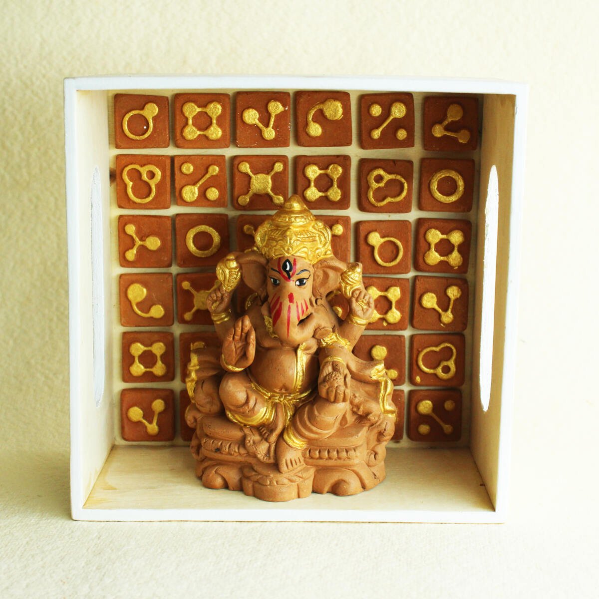 Handmade Ganpati Idol Small(S) | Verified Sustainable by Brown Living™