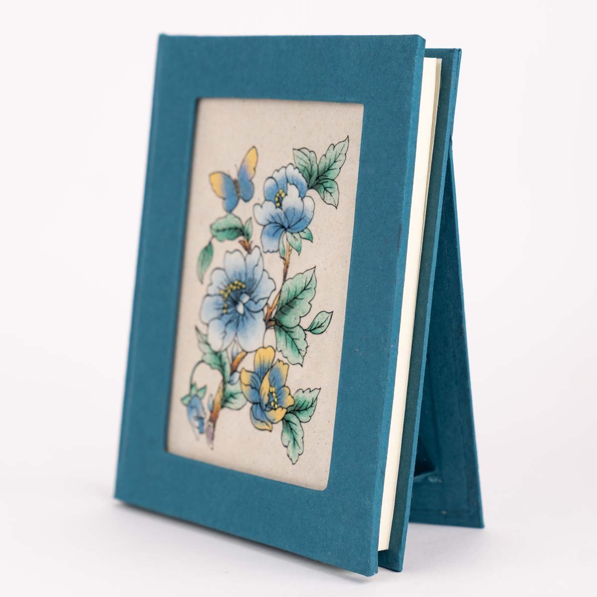 Handmade Gemstone Art Diary / Journal – Notebooks & Notepads on Brown Living™. SKU: DG015. Img 1.