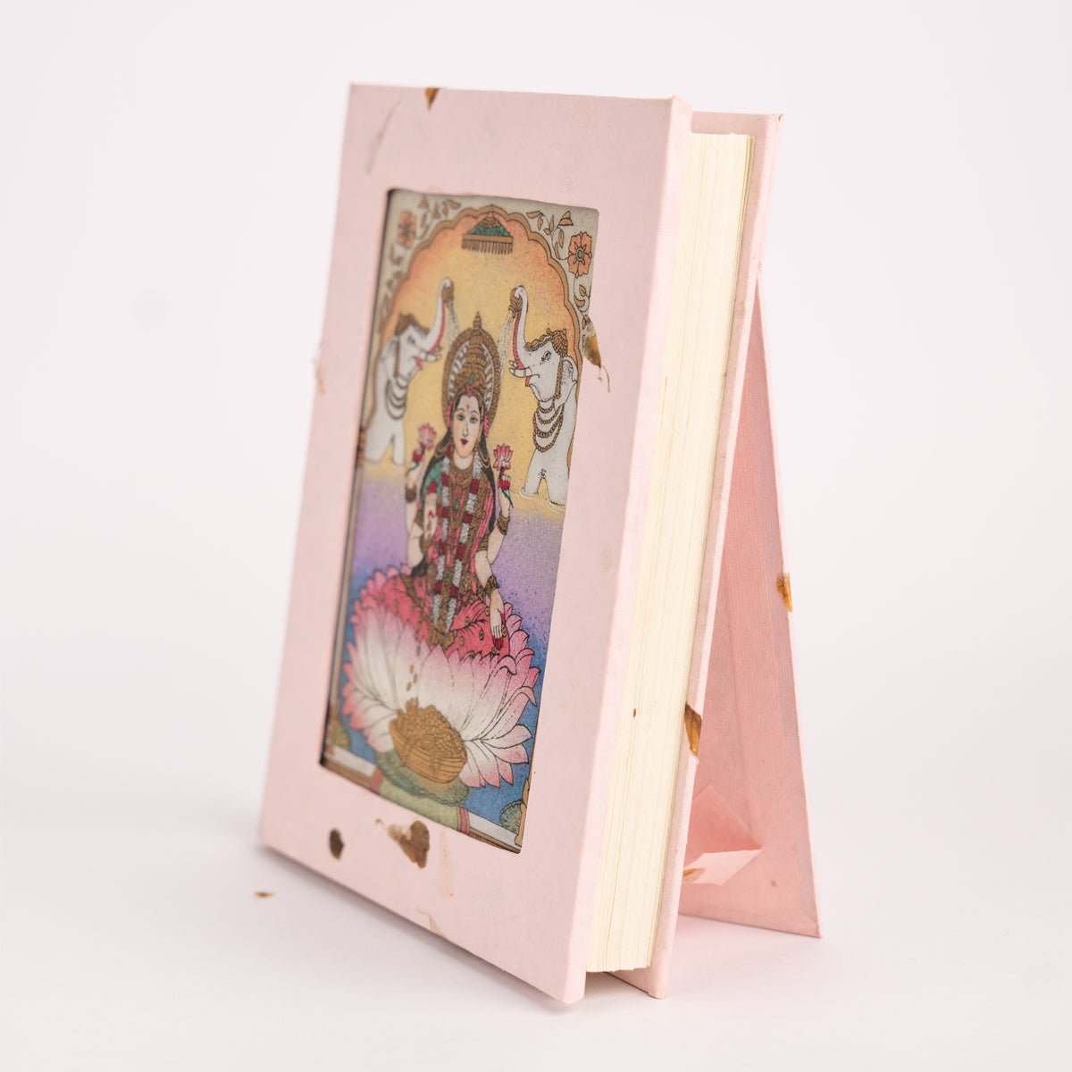 Handmade Gemstone Art Diary / Journal – Notebooks & Notepads on Brown Living™. SKU: DG020. Img 1.
