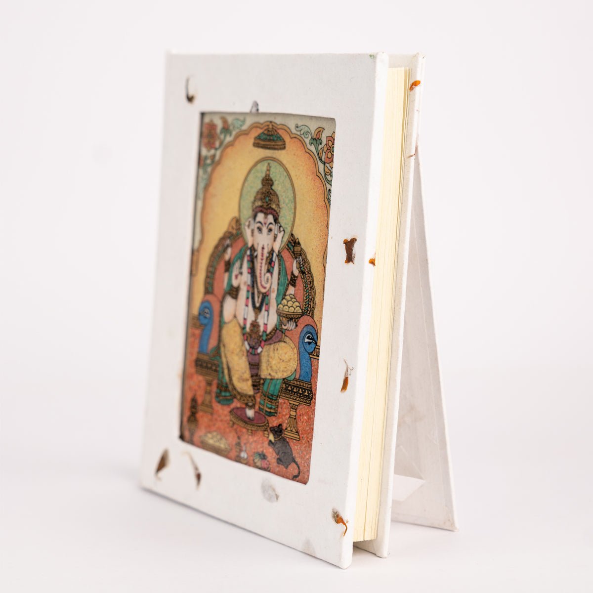 Handmade Gemstone Art Diary /Journal – Notebooks & Notepads on Brown Living™. SKU: DG023. Img 1.