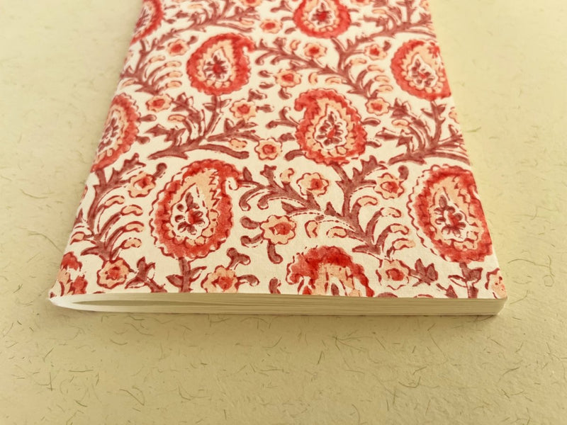 Buy Handmade Indian mango block print journal | Eco - friendly notebook, Sustainable, Upcycled cotton rag paper | Shop Verified Sustainable Notebooks & Notepads on Brown Living™