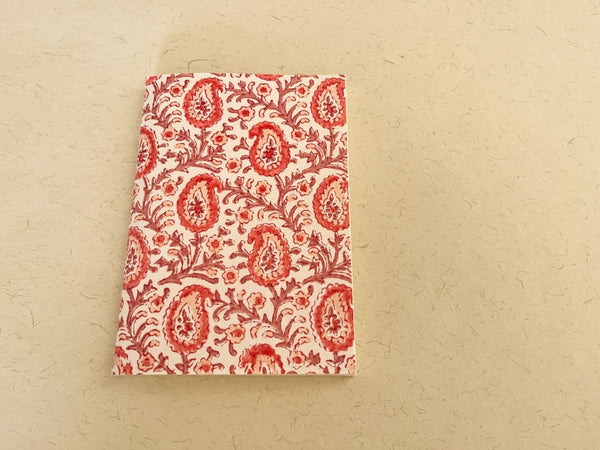 Buy Handmade Indian mango block print journal | Eco - friendly notebook, Sustainable, Upcycled cotton rag paper | Shop Verified Sustainable Products on Brown Living