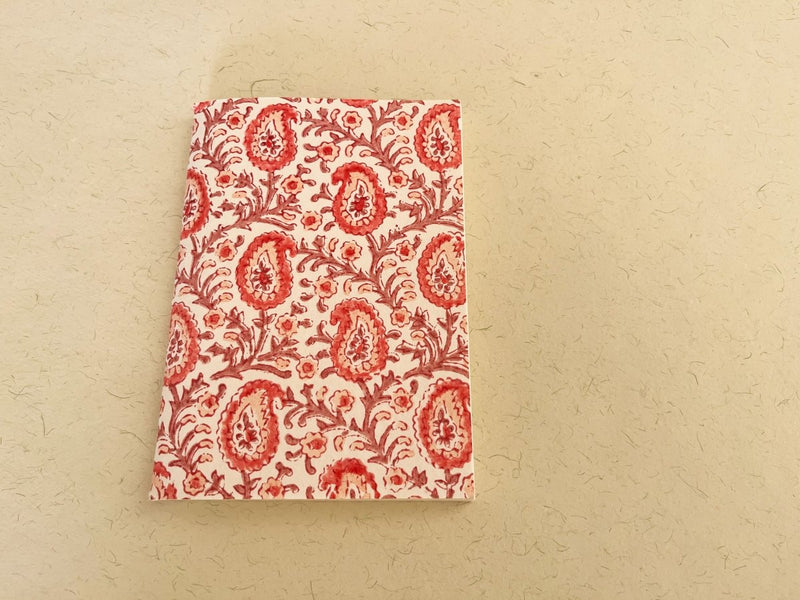 Buy Handmade Indian mango block print journal | Eco - friendly notebook, Sustainable, Upcycled cotton rag paper | Shop Verified Sustainable Notebooks & Notepads on Brown Living™