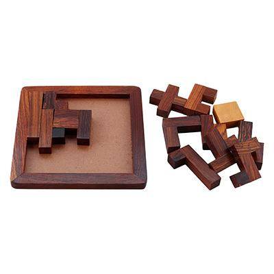 Handmade Wooden Jigsaw Puzzle for Kids and Adults | Verified Sustainable by Brown Living™