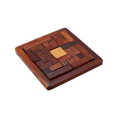 Handmade Wooden Jigsaw Puzzle for Kids and Adults | Verified Sustainable by Brown Living™