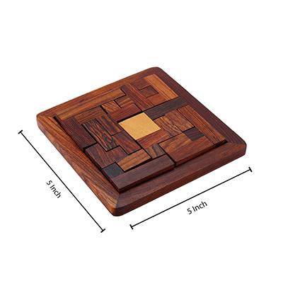 Handmade Wooden Jigsaw Puzzle for Kids and Adults | Verified Sustainable by Brown Living™