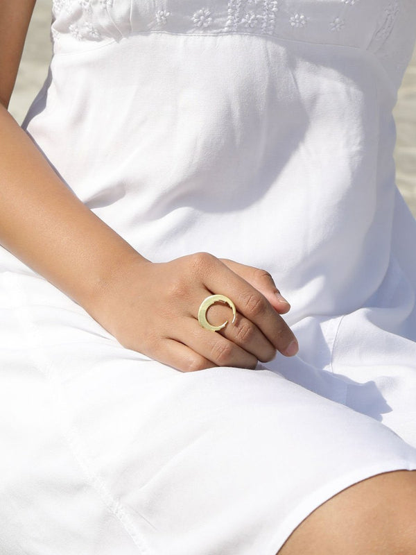 Buy Handmade Lunar Ring | Shop Verified Sustainable Products on Brown Living