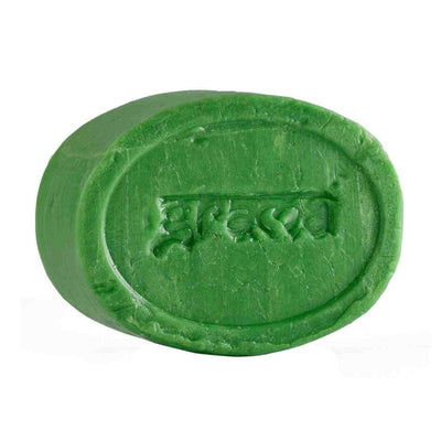 Handmade Neem & Tulsi Soap, 125g each | Pack of 2 – Body Soap on Brown Living™. SKU: 248 - 10794 - GMA_NEEMTHULSI_SOAP. Img 2.