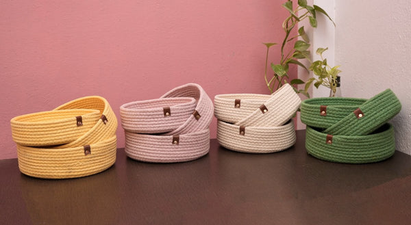 Buy Handmade Nesting Basket (Set of 3) | Shop Verified Sustainable Kitchen Organisers on Brown Living™