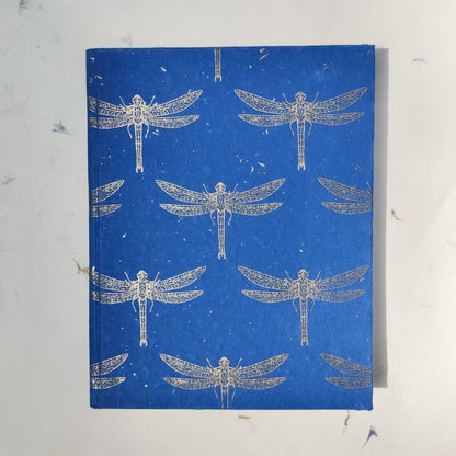 Handmade Paper Hardcover Notebook | Dragonfly | Verified Sustainable by Brown Living™