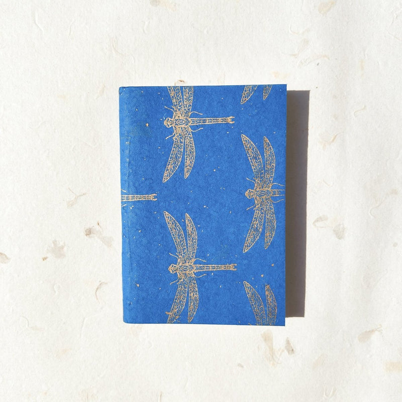 Buy Handmade Paper Pocket Notebook | Dragonfly | Shop Verified Sustainable Products on Brown Living