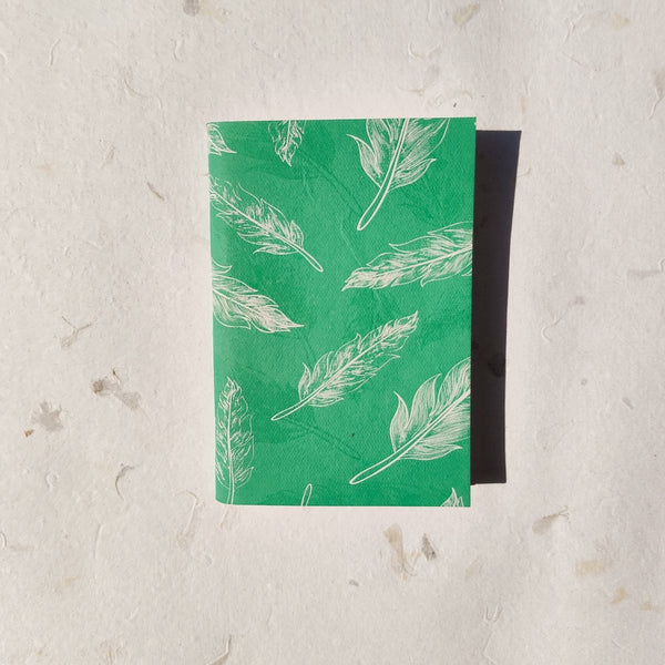 Buy Handmade Paper Pocket Notebook | Feather | Shop Verified Sustainable Notebooks & Notepads on Brown Living™