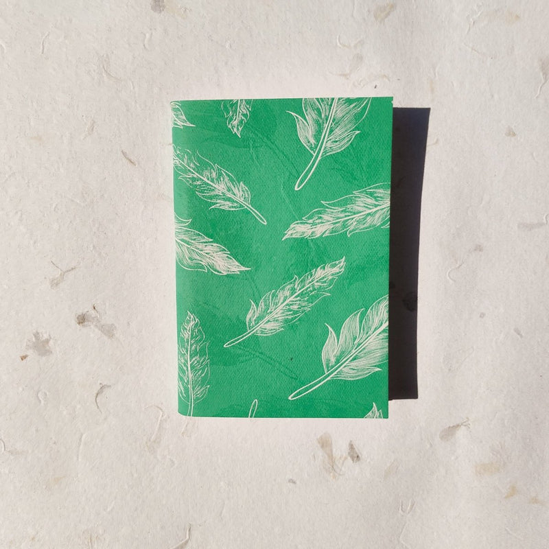 Buy Handmade Paper Pocket Notebook | Feather | Shop Verified Sustainable Products on Brown Living