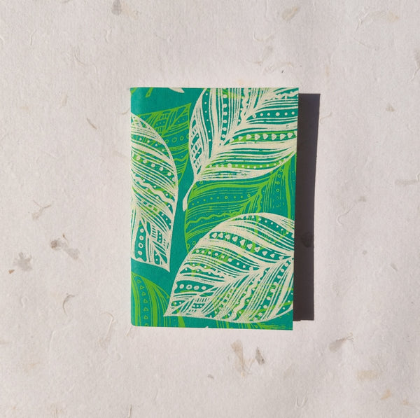Buy Handmade Paper Pocket Notebook | Leaves | Shop Verified Sustainable Notebooks & Notepads on Brown Living™