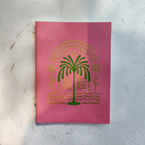 Handmade Paper Softcover Notebooks- Pink | Verified Sustainable Notebooks & Notepads on Brown Living™