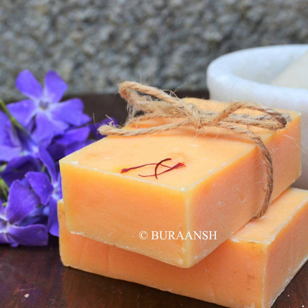 Buy Handmade Saffron Soap | Shop Verified Sustainable Body Soap on Brown Living™