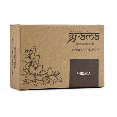 Handmade Shikakai Soap, 125g | Pack of 2 – Body Soap on Brown Living™. SKU: 248 - 10793 - GMA_SHIKAKAI_SOAP. Img 1.