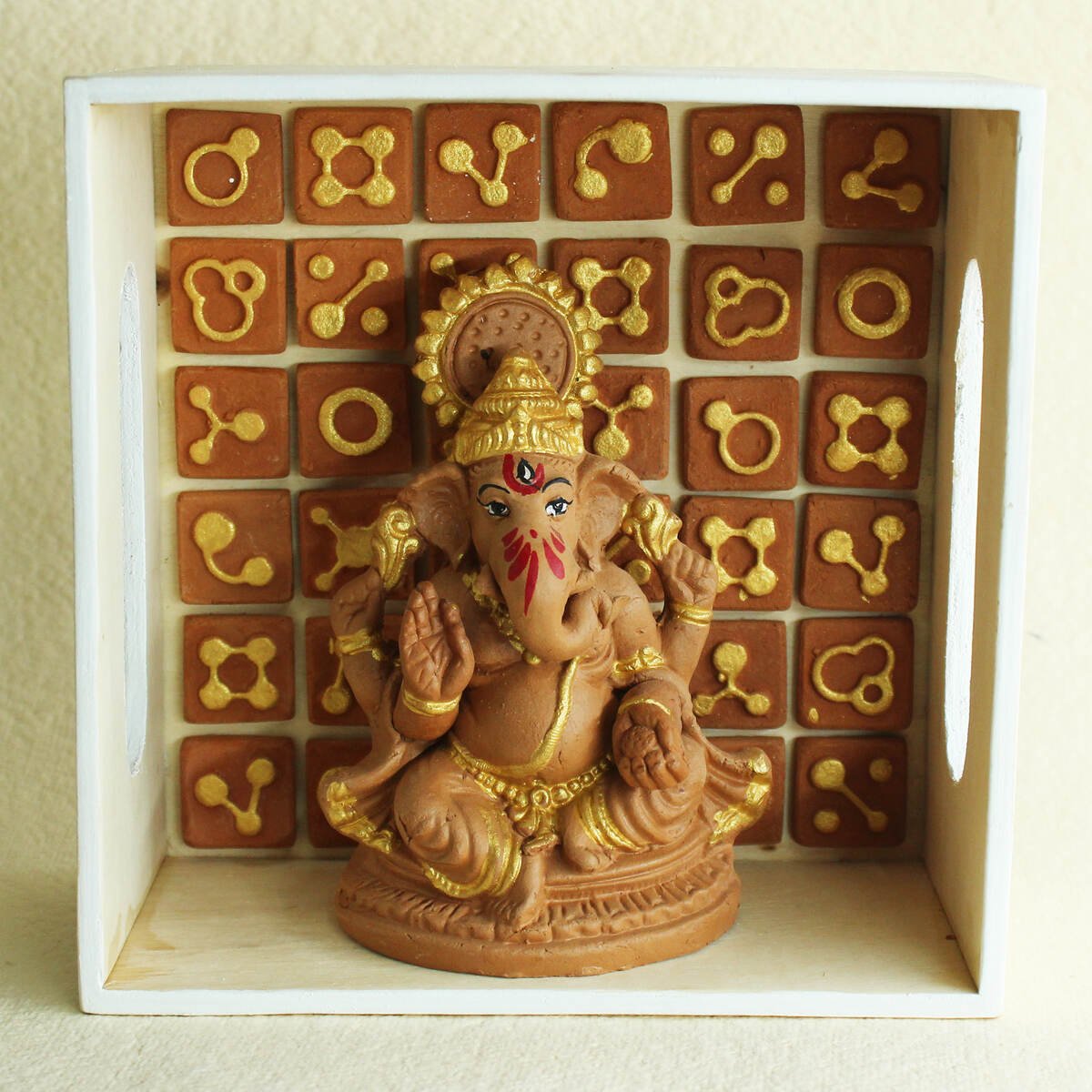 Handmade Terracotta Ganpati Idol Small(S) | Verified Sustainable by Brown Living™