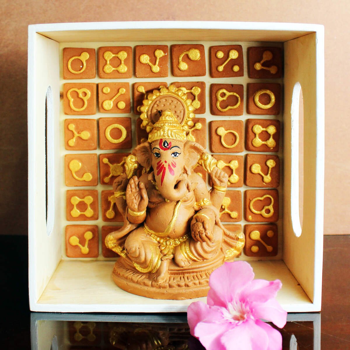 Handmade Terracotta Ganpati Idol Small(S) | Verified Sustainable by Brown Living™