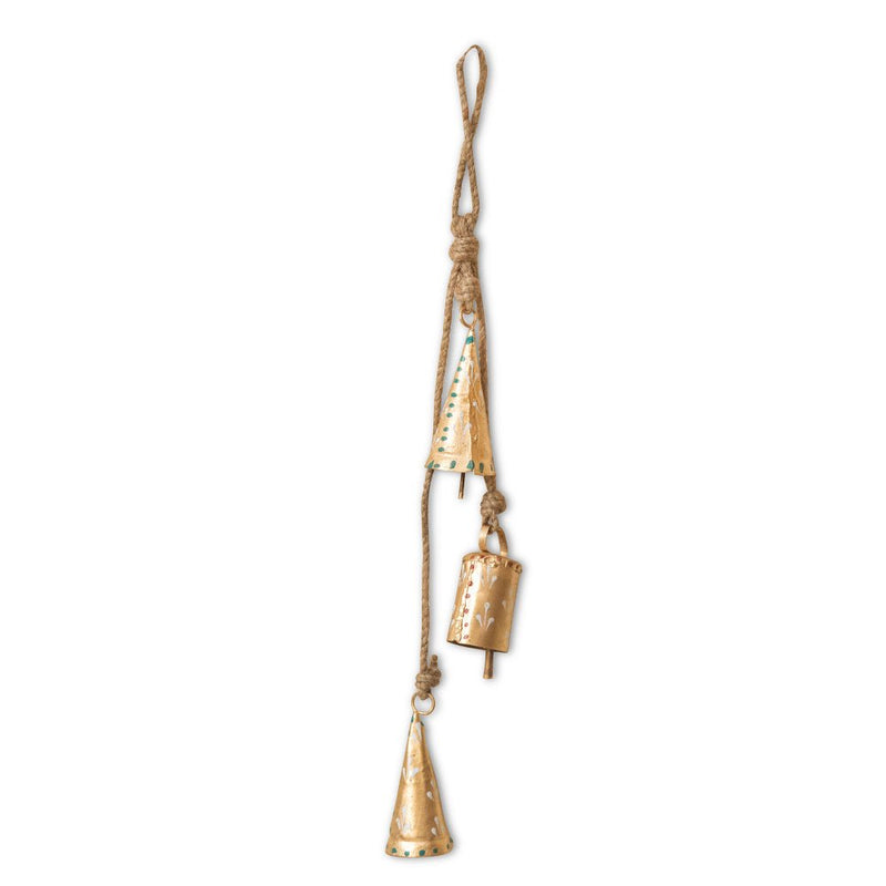 Buy Handmade Three Step Copper Bell Hanging | Shop Verified Sustainable Products on Brown Living
