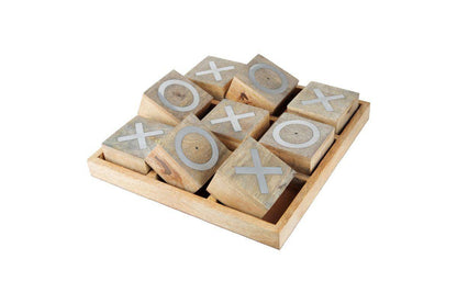 Handmade Wooden Tick Tack Toe - Family Travel Games | Verified Sustainable by Brown Living™