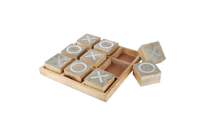 Buy Handmade Tic-Tac-Toe Wooden Travel Game - RAW - BIG SIZE | Shop Verified Sustainable Products on Brown Living