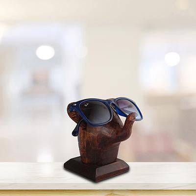 Buy Elephant Lovers Wooden Spectacle Holder | Table Organiser | Shop Verified Sustainable Table Decor on Brown Living™