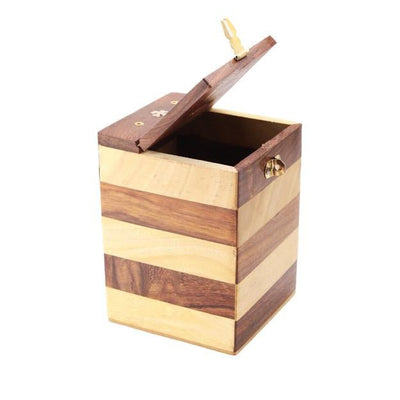 Handmade Vintage Wooden Piggy Bank for Kids and Adults – Piggy Banks & Money Jars on Brown Living™. SKU: 1300. Img 4.