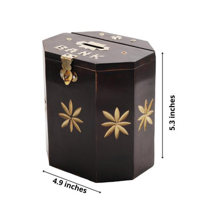 Handmade Wooden Piggy Bank for Kids and Adults – Piggy Banks & Money Jars on Brown Living™. SKU: 1302. Img 7.