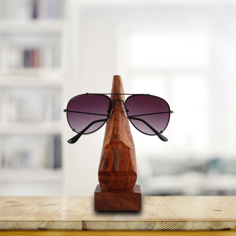 Buy Wooden Eyewear Holder- 6 Inch | Brown | Sheesham Wood | Shop Verified Sustainable Table Decor on Brown Living™