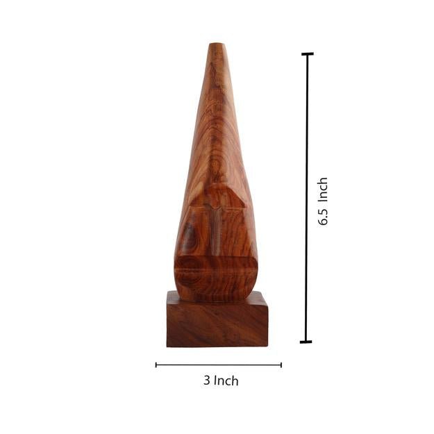 Wooden Eyewear Holder - 6 Inch | Brown | Sheesham Wood | Verified Sustainable by Brown Living™