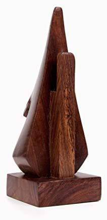 Wooden Eyewear Holder - 6 Inch | Brown | Sheesham Wood | Verified Sustainable by Brown Living™