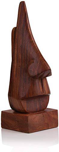 Wooden Eyewear Holder - 6 Inch | Brown | Sheesham Wood | Verified Sustainable by Brown Living™