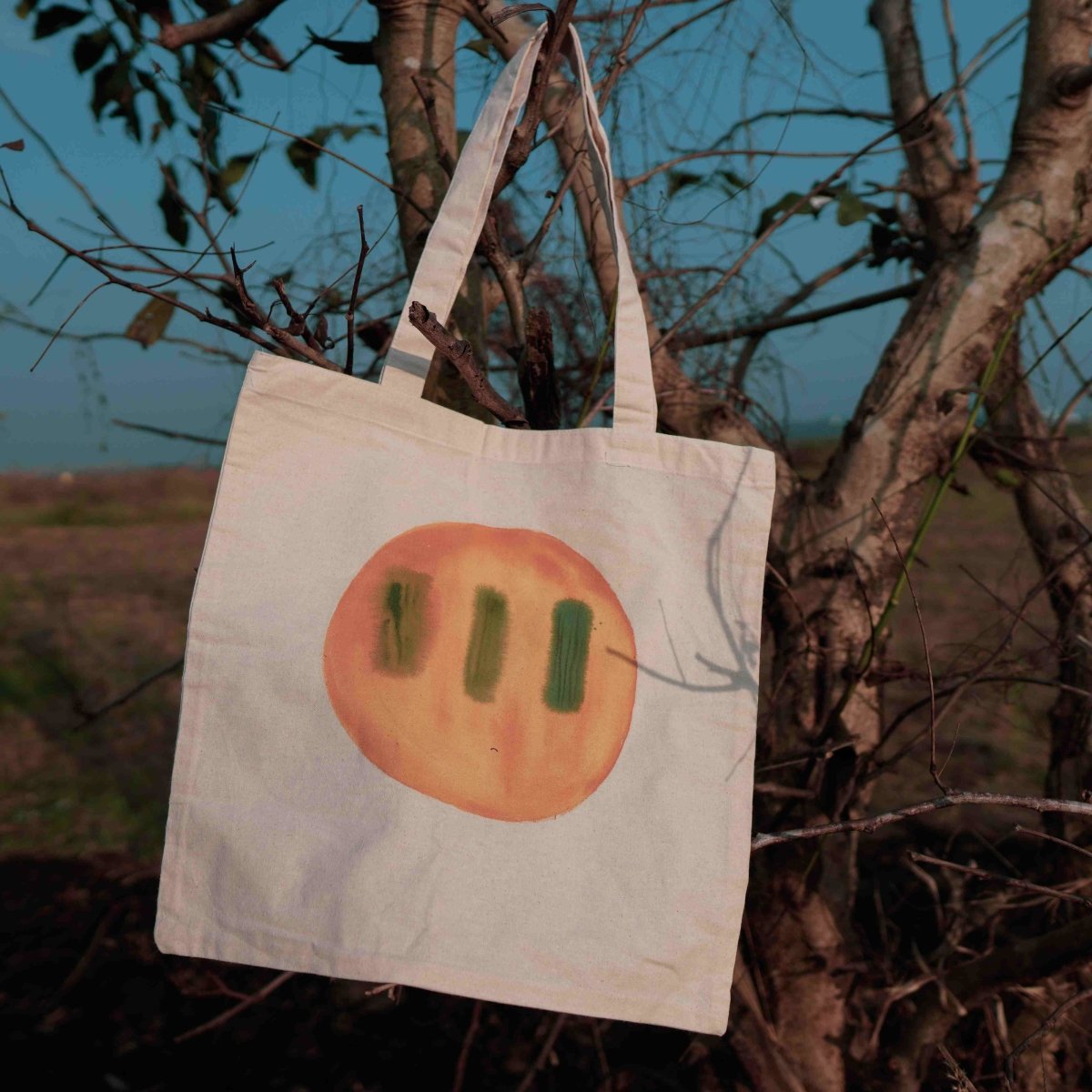 Handpainted Cactus Tote Bag | Verified Sustainable by Brown Living™