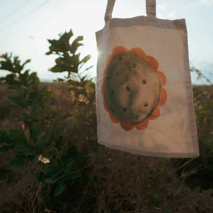 Handpainted Floral Tote Bag | Verified Sustainable by Brown Living™