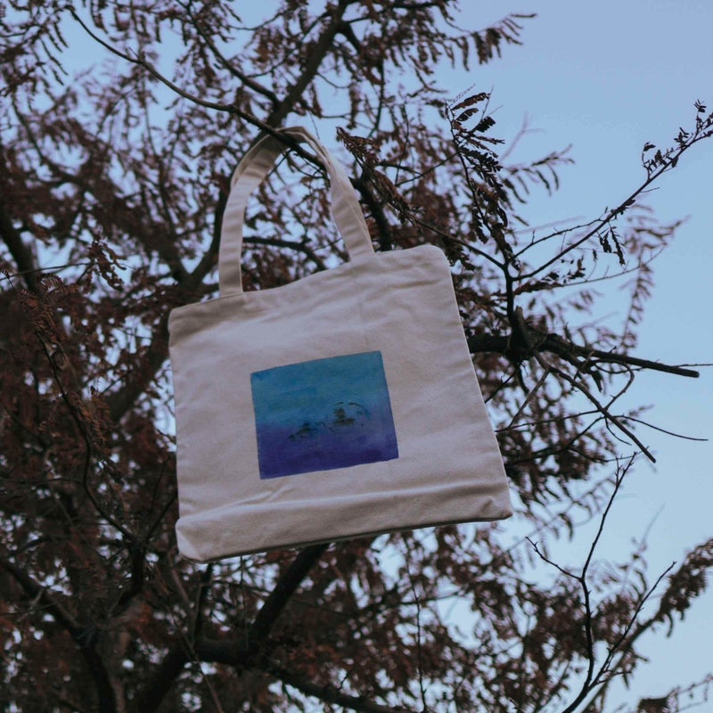 Buy Handpainted Sea Bath Tote Bag | Shop Verified Sustainable Tote Bag on Brown Living™