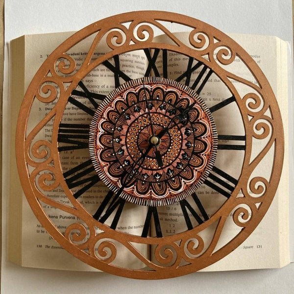 Buy Handpainted Wall Clock | Shop Verified Sustainable Clock on Brown Living™
