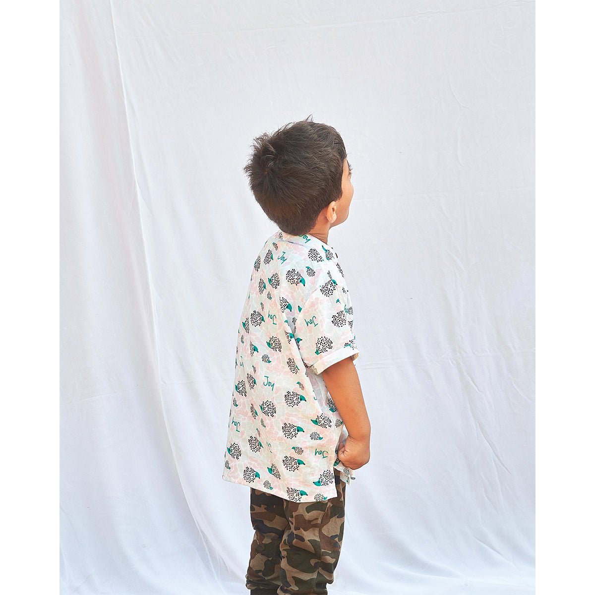 Happy Hedgehogs Boys Kurta | Verified Sustainable by Brown Living™