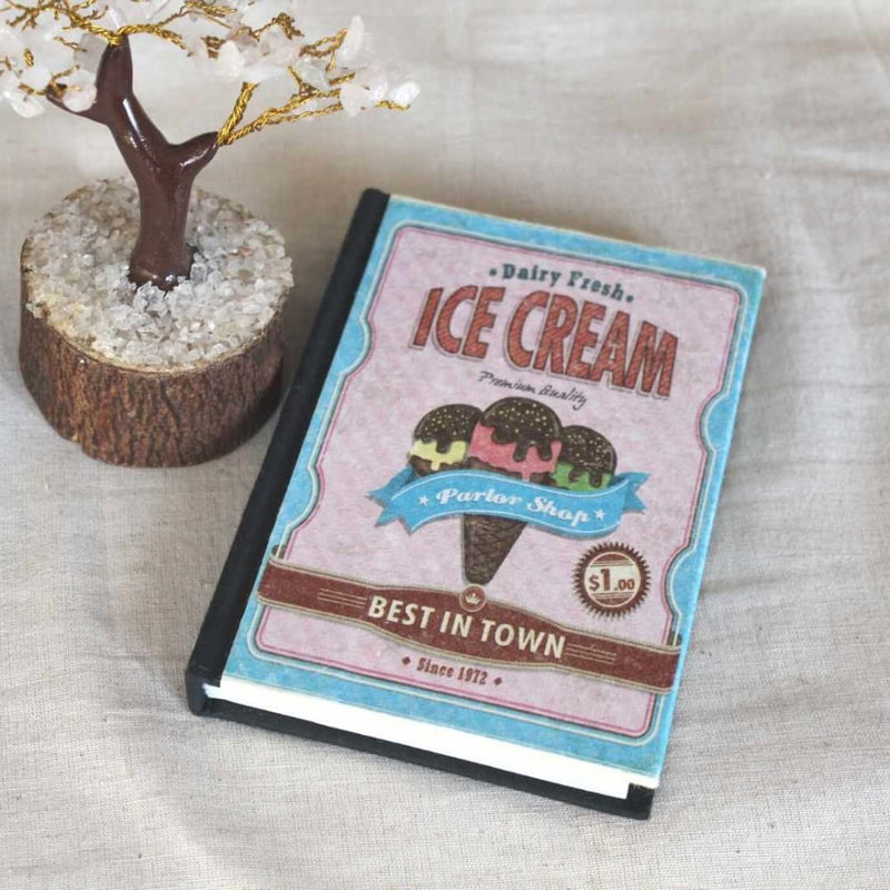Hardcover Recycled Paper Journal Ice Cream | Verified Sustainable Stationery on Brown Living™
