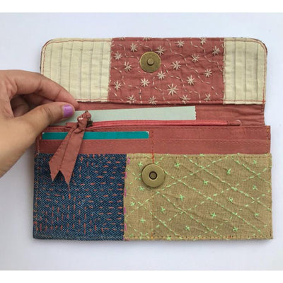 Harmony' Sashiko Wallet – Womens Accessories on Brown Living™. SKU: UMW - SASHI - W - 100. Img 3.