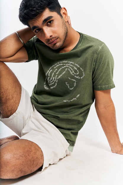 Harvest - 100% Organic Cotton Unisex T-shirt - Green | Verified Sustainable by Brown Living™