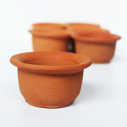 Hat Pot Candle Holder - Set Of 6 with Pillar Soywax Candles | Verified Sustainable by Brown Living™