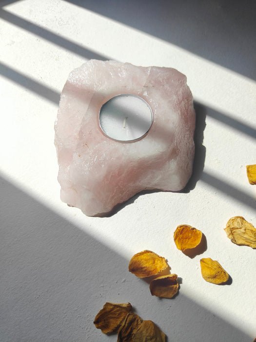Buy Healing Candle - Rose Quartz | Shop Verified Sustainable Candles & Fragrances on Brown Living™